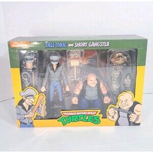 NECA TMNT Tall Thug & Short Gangster 2 Pack Teenage Mutant Ninja Turtles NEW